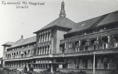 4085 Gezicht op de zuidwestelijke gevel van gebouw A van het Centraal Militair Hospitaal (Joseph Haydnlaan 2) te Utrecht.